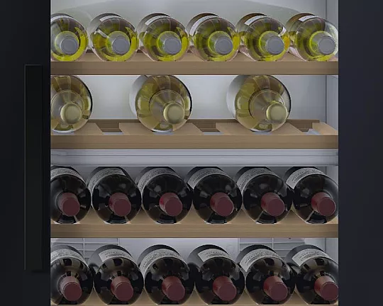 Wein-Kühlschrank, V-Zug WC6901GL, schwarz, für 36 Flaschen - WC6901GL