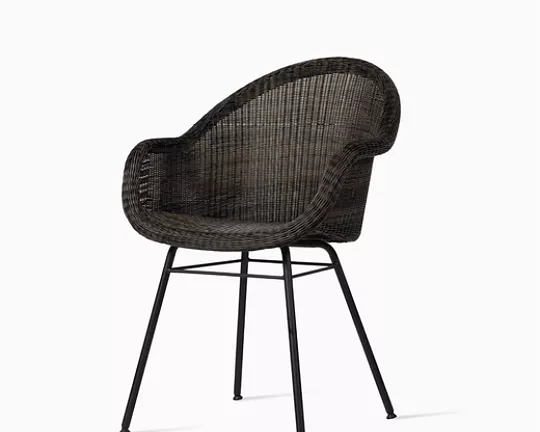 Luxus Outdoor dining chair 3x SOFORT LIEFERBAR - Vincent Sheppard  -Edgard dining chair steel A base